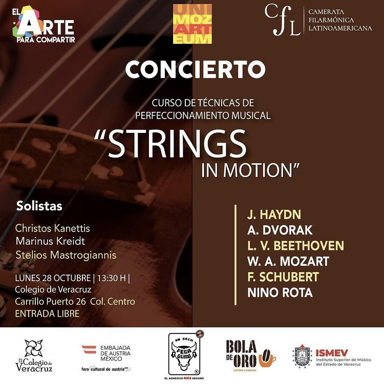 Curso – Concierto “Strings in Motion MX”